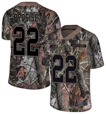 Nike Seahawks #22 C. J. Prosise Camo Men's Stitched NFL Limited Rush Realtree Jersey