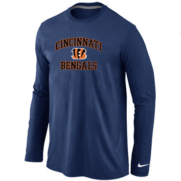 Nike Cincinnati Bengals Heart & Soul Long Sleeve T-Shirt D.Blue