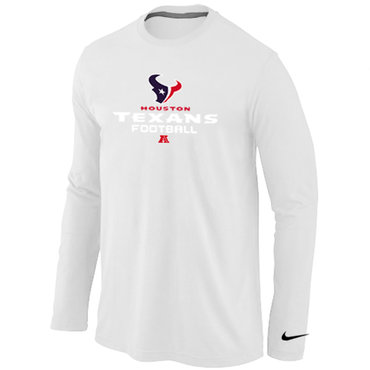 Nike Houston Texans Critical Victory Long Sleeve T-Shirt White