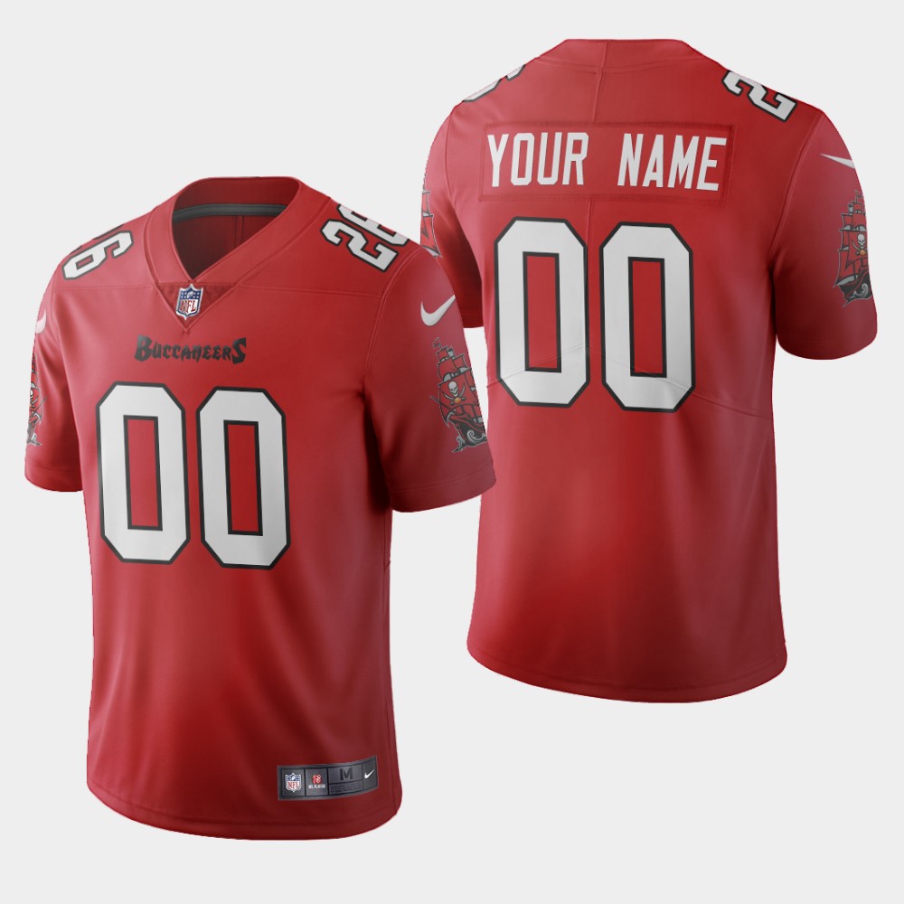 Custom Men's Tampa Bay Buccaneers 2020 Vapor Limited Red Nike Jersey