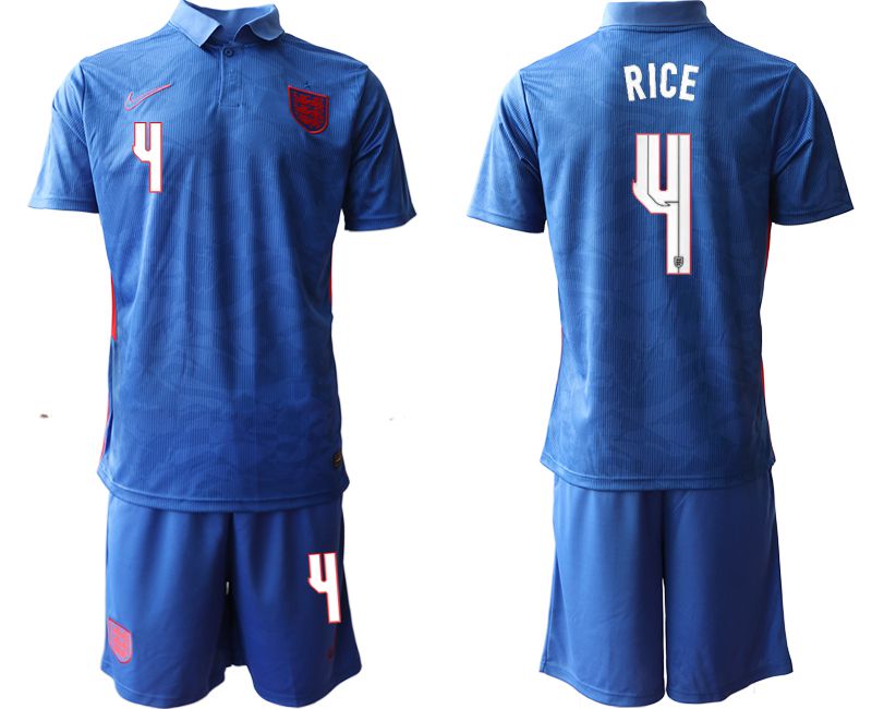 Men 2020-2021 European Cup England away blue 4 Nike Soccer Jersey