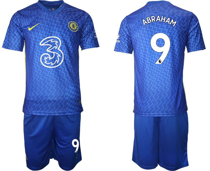 Men 2021-2022 Club Chelsea FC home blue 9 Nike Soccer Jersey