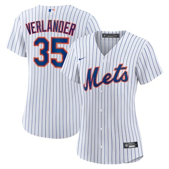 Women's New York Mets #35 Justin Verlander White Stitched MLB Cool Base Nike Jersey