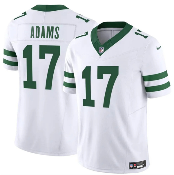 Men's New York Jets #17 Davante Adams White 2024 F.U.S.E. Vapor Limited Football Stitched Jersey