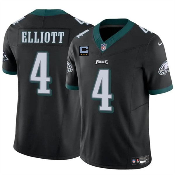 Men's Philadelphia Eagles #4 Jake Elliott Black F.U.S.E. With 3-Star C Patch Vapor Untouchable Limited Football Stitched Jersey