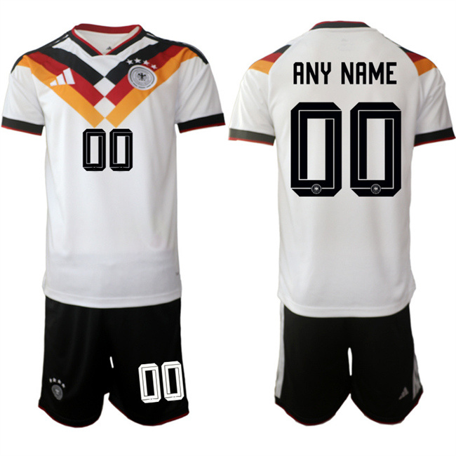 Men's Germany Custom White 2025-26 Home Soccer Jersey Suit