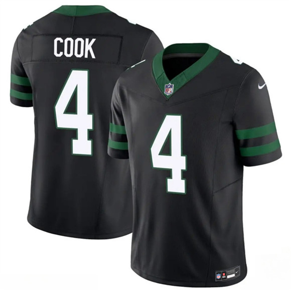 Men's New York Jets #4 Brady Cook Black 2025 F.U.S.E. Vapor Untouchable Limited Football Stitched Jersey