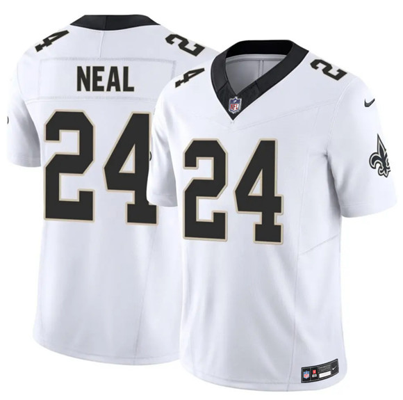 Men's New Orleans Saints #24 Devin Neal White 2025 F.U.S.E Vapor Limited Football Stitched Jersey