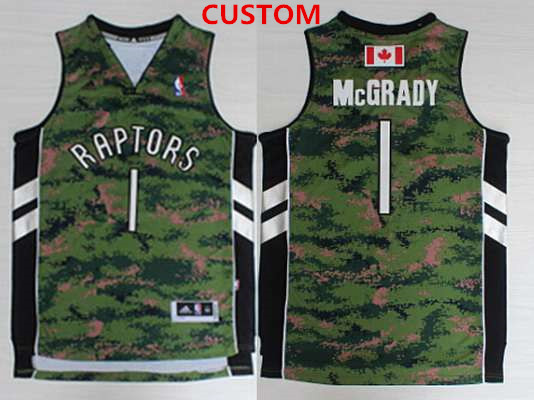 Men's Toronto Raptors Custom Revolution 30 Swingman Camo Jersey