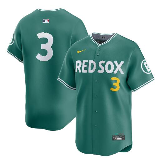 Men's Boston Red Sox #3 Ceddanne Rafaela Green 2025 City Connect Limited Stitched Baseball Jersey