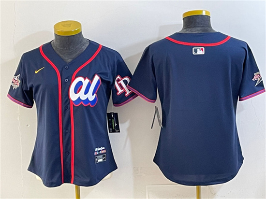 Youth American League Tampa Bay Rays Blank Navy 2025 All-Star Edition Limited Stitched Baseball Jersey