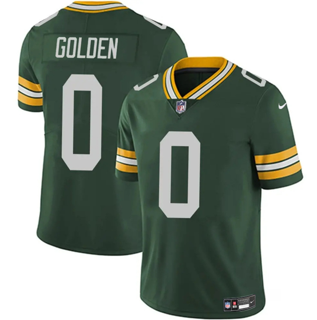Men's Green Bay Packers #0 Matthew Golden Green 2025 Vapor Untouchable Limited Football Stitched Jersey
