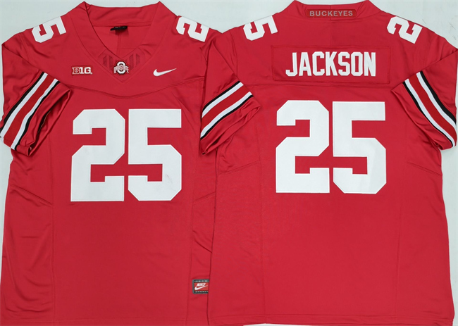 Men's Ohio State Buckeyes #25 Lamar Bo Jackson Red 2025 F.U.S.E. Limited Stitched Jersey