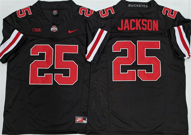 Men's Ohio State Buckeyes #25 Lamar Bo Jackson Black 2025 F.U.S.E. Limited Stitched Jersey