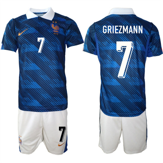 Men's France #7 GRIEZMANN National Team FIFA x World Cup 2026 Home On Field Jersey