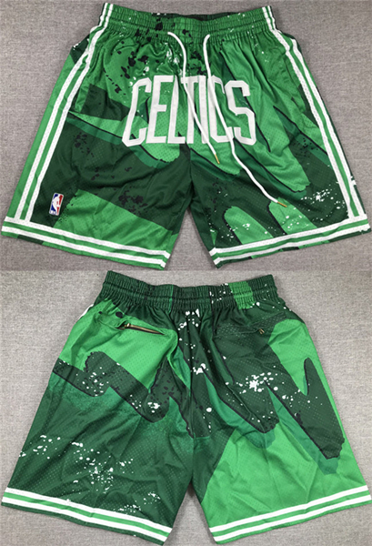 Men's Boston Celtics Green Shorts