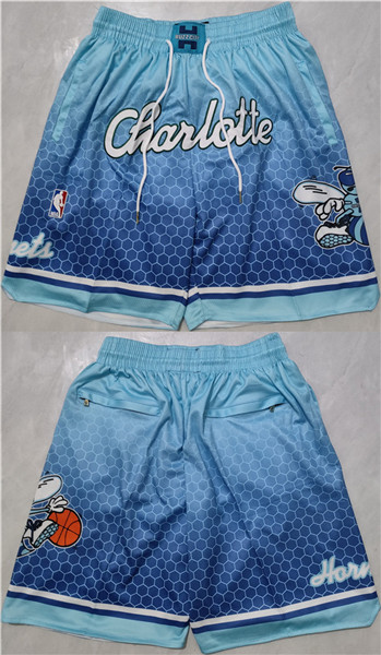 Men's Charlotte Hornets Teal Blue Shorts