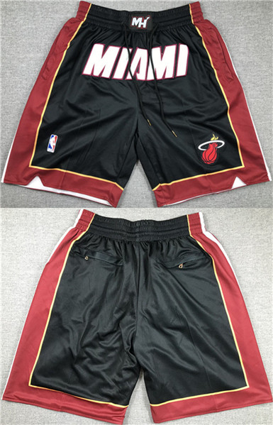 Men's Miami Heat Black Shorts (Run Small)