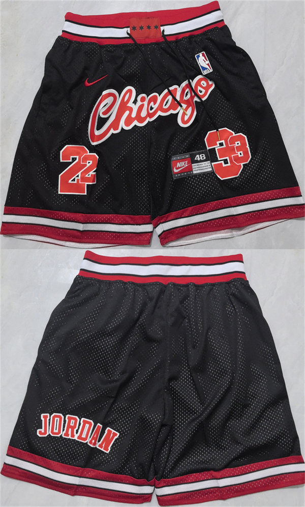 Men's Chicago Bulls #23 Michael Jordan Black 2026 Shorts 002 (Run Small)
