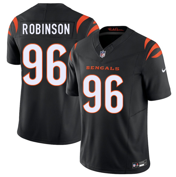 Men's Cincinnati Bengals #96 Landon Robinson Black 2026 Draft F.U.S.E. Vapor Untouchable Limited Football Stitched Jersey