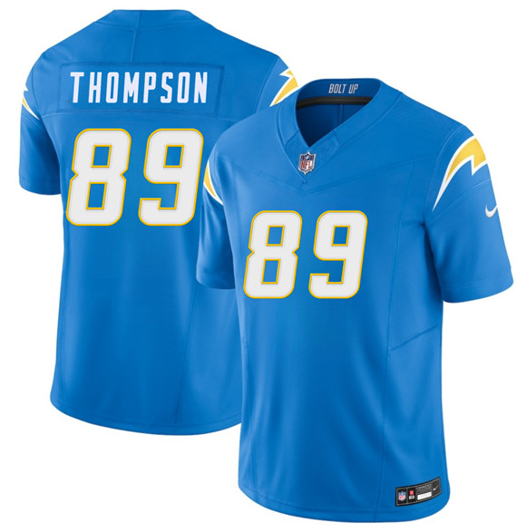 Men's Los Angeles Chargers #89 Brenen Thompson Blue 2026 F.U.S.E. Vapor Limited Football Stitched Jersey