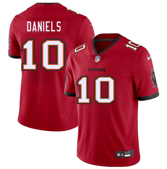 Men's Tampa Bay Buccaneers #10 Jalon Daniels Red 2026 Draft Vapor Limited Football Stitched Jersey