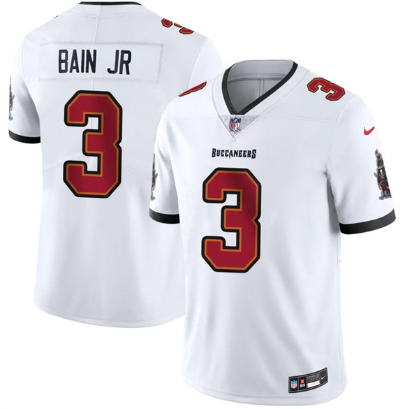 Men's Tampa Bay Buccaneers #3 Rueben Bain Jr White 2026 Draft Vapor Limited Football Stitched Jersey