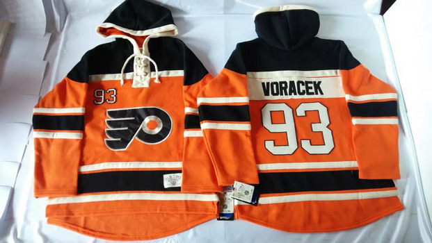 Old Time Hockey Philadelphia Flyers #93 Jakub Voracek 2012 Winter Classic Orange Hoodie
