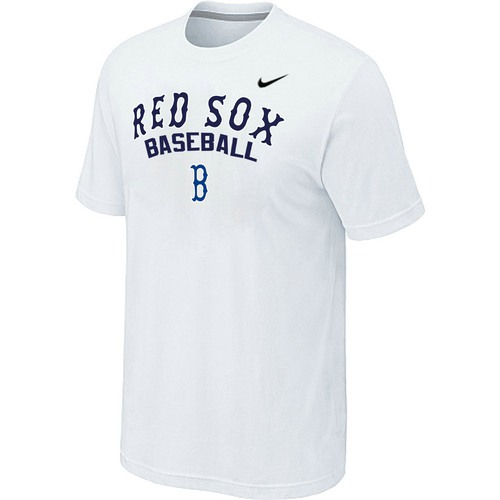 Nike MLB Boston Red Sox 2014 Home Practice T-Shirt - White